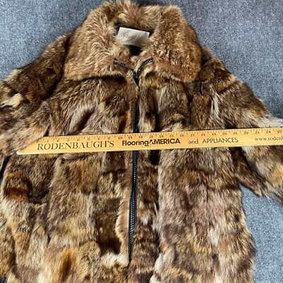 Vintage Fur Coat Zip Up Insulated Authentic Animal Fur Graggs Of