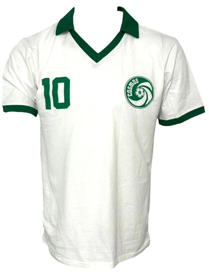 Jersey New York Cosmos Pelé Autografiado Blanco BAS Autenticado Foto 2 de 2