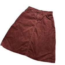 Vtg 70s Oshkosh B'gosh Skirt Girls Brown A Line Skirt Fits 22  Waist Retro USA