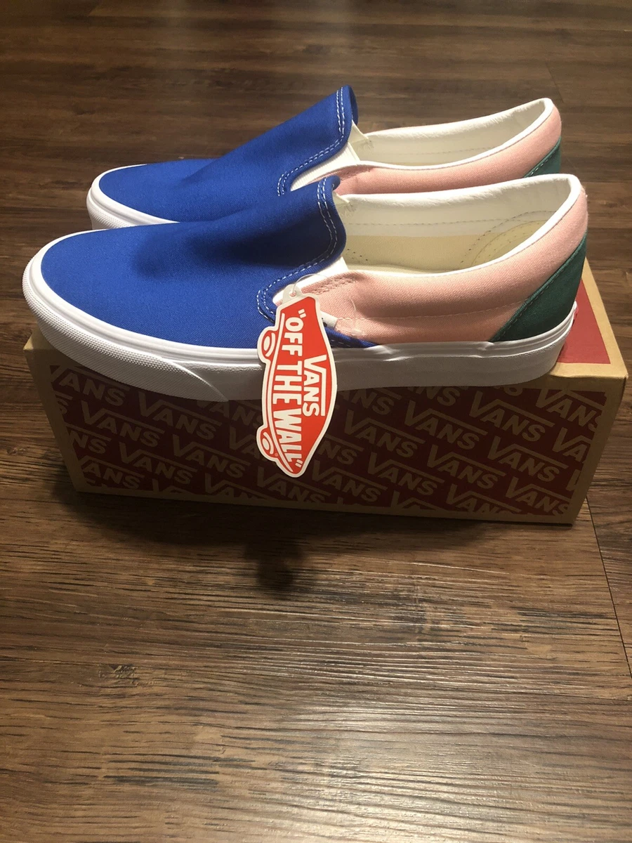 Vans Classic Slip On Retro Court Multi Sneakers Sz 8 11.5 VN0A33TB9EJ Slip On