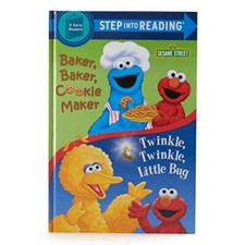 Sesame Street Cookie Monster Plush Toy with Book Bundle Baker Baker - VERY GOOD