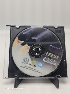 MSI NVIDIA AFTERBURNER Drivers and Utilities DVD Disc G71-VNA1018-N56 ***** 