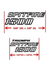 Triumph Spitfire 1500 decal set in Black