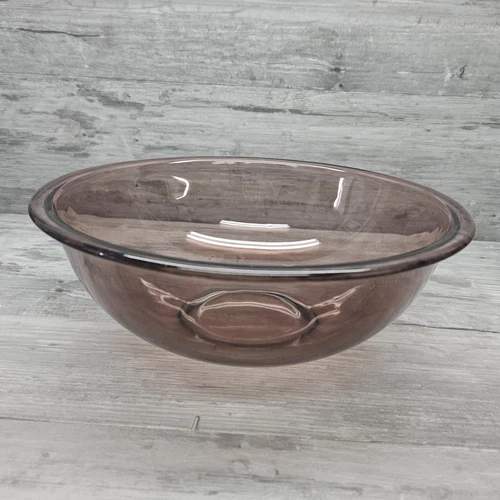 Pyrex Corning Ware 4L Cranberry Glass Mixing Bowl  11 1/2"x4 1.2"