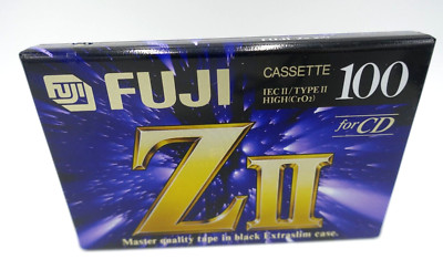 Fuji ZII 100 Minute Type II Cassette Tape For CD NEW SEALED