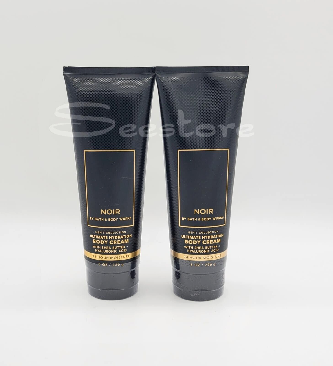 Set of 2 Bath and Body Works Noir Men's Collection Body Cream for