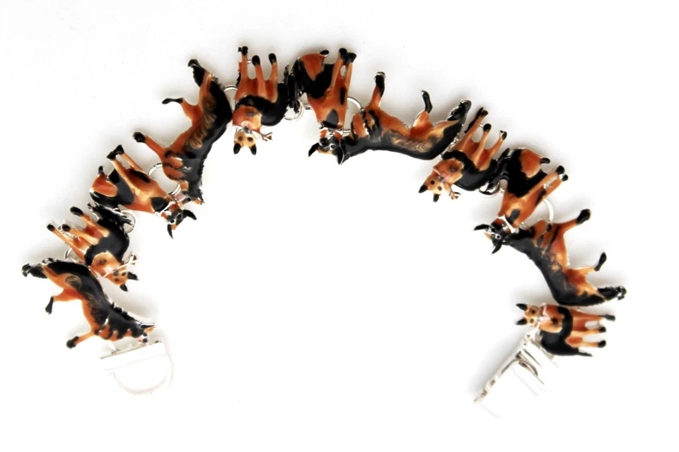 Novas Joias Femininas da Moda Pulseira de Prata Corrente de Metal Cachorro Pet Amor Berloques Animal - Imagem 4 de 4