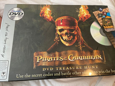 Pirates of the Caribbean DVD Treasure Hunt (2006)-Board Game- Imagination Games