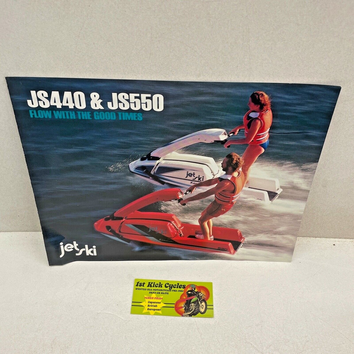 Kawasaki JS440 JS550 Jet Ski Dealership Advertising Pamphlet