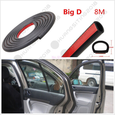 8 Meters Big D-Shape Car Off-Road Door Window EPDM Rubber Weatherstrip