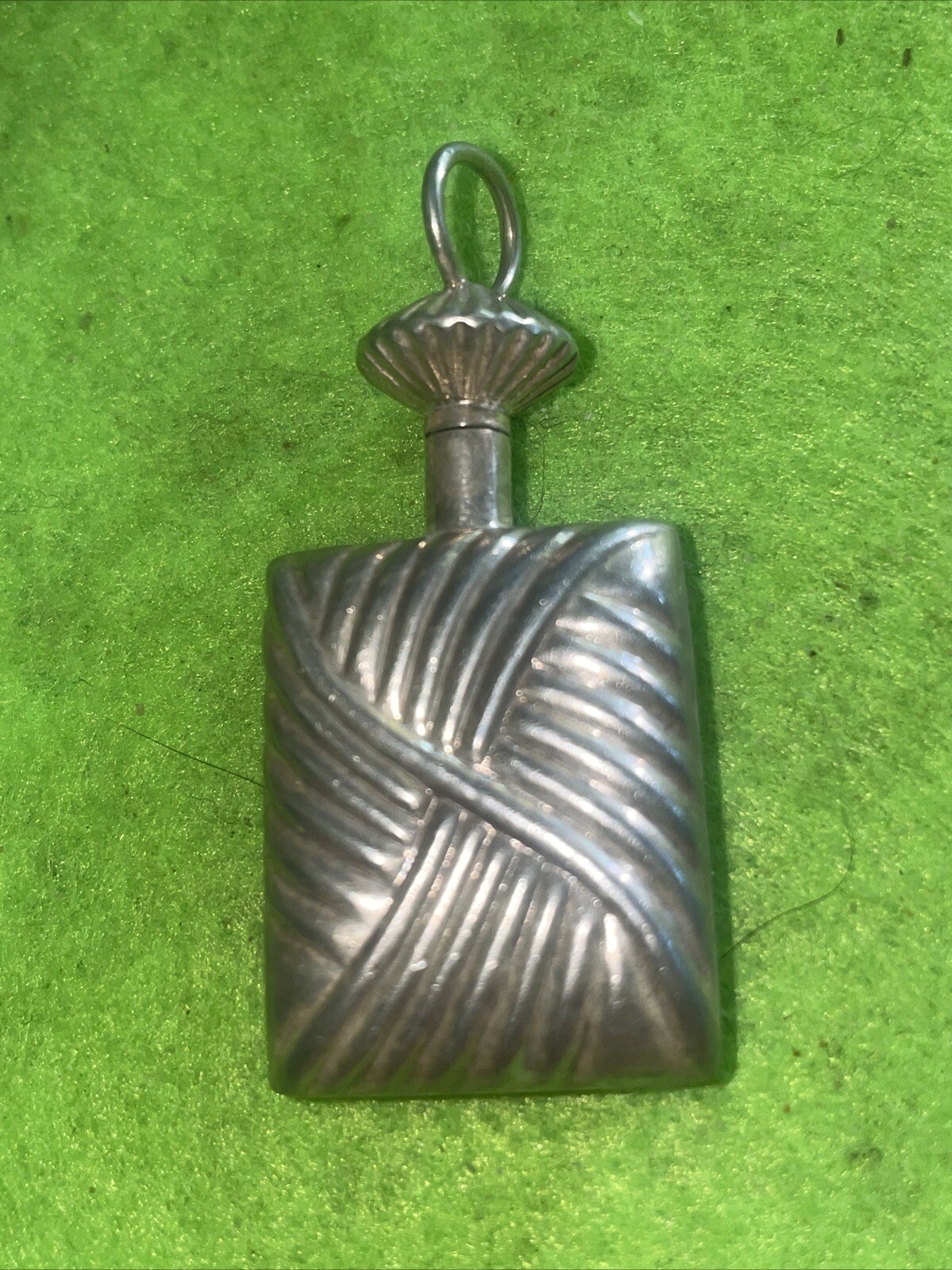 VINTAGE LARGE STERLING RECTANGULAR PERFUME BOTTLE… - image 1