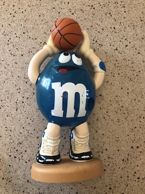 M&M BLUE BASKETBALL PLAYER CANDY DISPENSER COLLECTIBLE Vintage | eBay