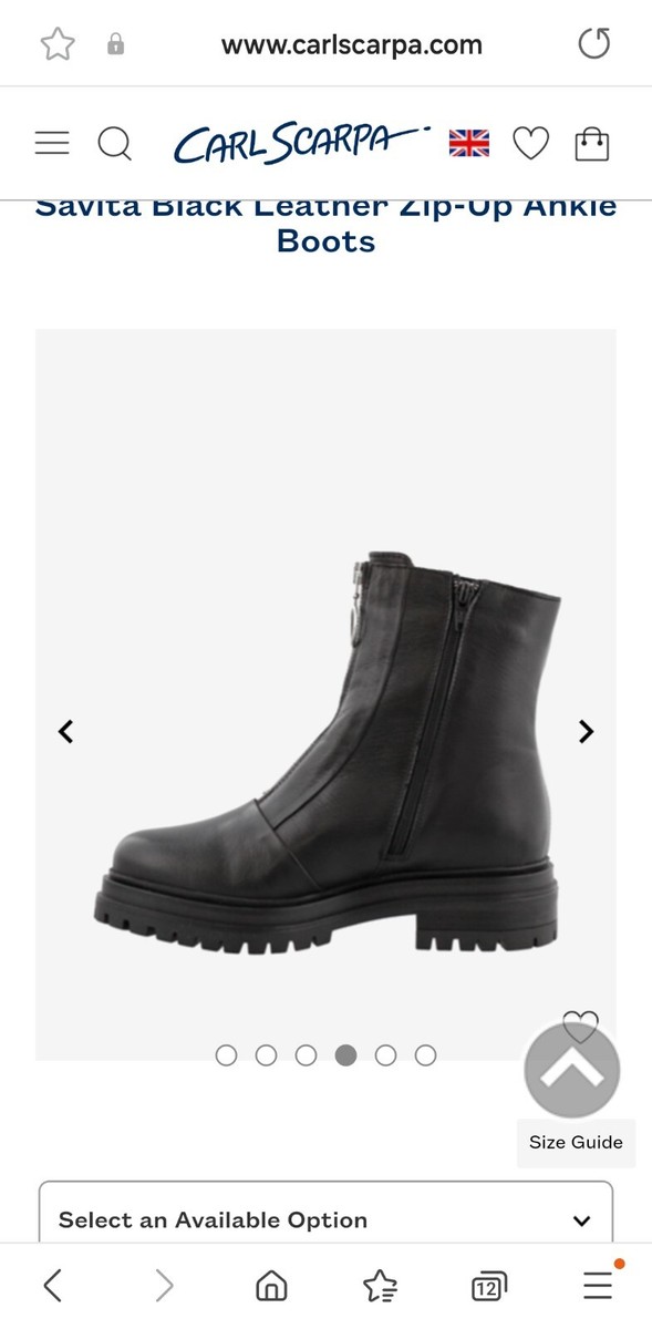 Carl Scarpa Savita size black ankle boots - Main Image