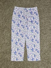 Vintage Lilly Pulitzer Womens Cotton Pants Floral pattern Multicolor Size 6