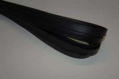 TEAM BEUST - LEATHERPROFESSIONALS Echt Leder Lederriemen genäht Taschenriemen Trageriemen 10 mm 1 cm schwarz