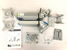 Mount-It Dual Arm Computer Monitor Desk Mount Stand w/USB Ports Silver MI-2762