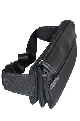 FRANCINEL sac banane unisexe en nylon garni cuir réf 653115 (2