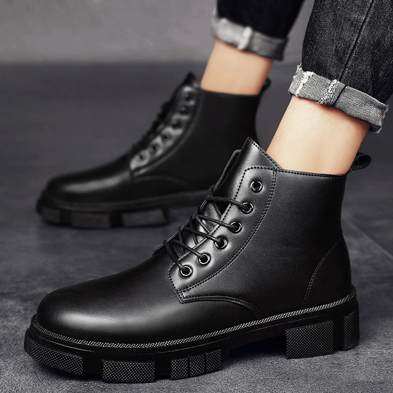 Mens boots cheap thick sole