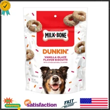 Milk-Bone Limited Edition Dunkin' Vanilla Glaze Flavor Biscuit Dog Treats, 8 Oz