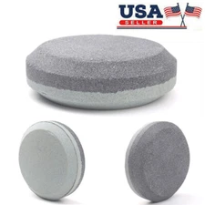Round 2 Grit Sharpening Stone Axe Blade Edge Sharpener Bushcraft Puck Hand Tool