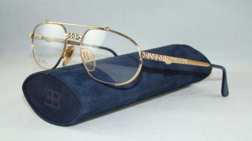 NEW RARE VINTAGE ETTORE BUGATTI EB 503 0104 GOLD Eyeglasses Frames Size 54 - Afbeelding 1 van 1