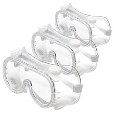 🎯🎯3-lot Chemical Splash Goggle High-Impact with Perforated Frame & Elastic.NEW