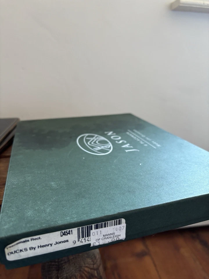 Jason Placemats Wood Ducks By Henry Jones Scenery Cork Back Set Original Box NZ - Image 3 of 4