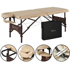 Master Massage 71cm Price Competitive Argo Portable Massage Table Package, Cream