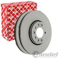 2X Febi Bremsscheiben Ø302Mm Vorne Passend FÜR Cadillac Bls Opel Signum Vectra