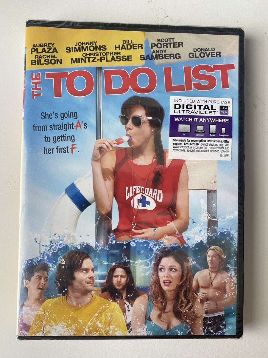 SEALED The To Do List (DVD, 2013) Aubrey Plaza, Bill Hader & Andy