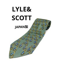 Lyle & Scott Silk Necktie Japanese Style Unisex Used