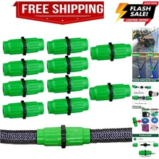 10 Sets Expandable Garden Hose Repair Kit, Plastic Flex Hose Repair Kit, Hose...