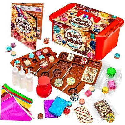  Little Choco Delights Maker Kit, Chocolate Making Kit with Candy Bar Molds, 
