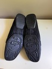 Women's UGG Black Suede Slip On Flat Shoe SZ 7 Excellent Condition Silver Buckle — photo 7