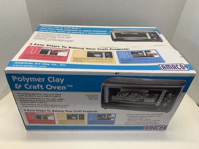 Open Box AMACO Countertop Craft/Clay Oven Black 12505P Polymer Clay & Craft Oven