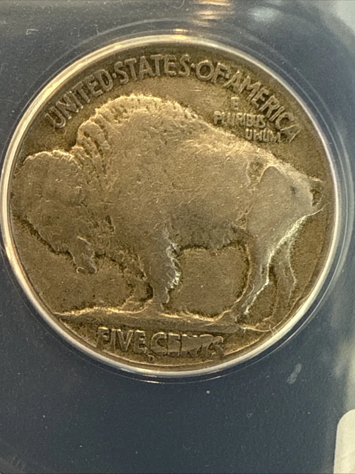 1918 D Indian Head Buffalo Nickel VG 8 ANACS 5c Coin M548 - Image 3 of 4