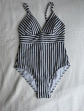 Boden Navy Stripe Swimsuit UK Size 12