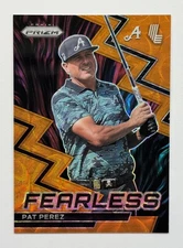 2024 Panini Prizm LIV Pat Perez Fearless Orange 4Aces GC #15
