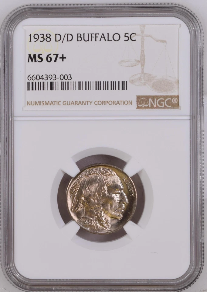 1938-D/D Buffalo Nickel MS-67+ NGC CAC - Image 3 of 4