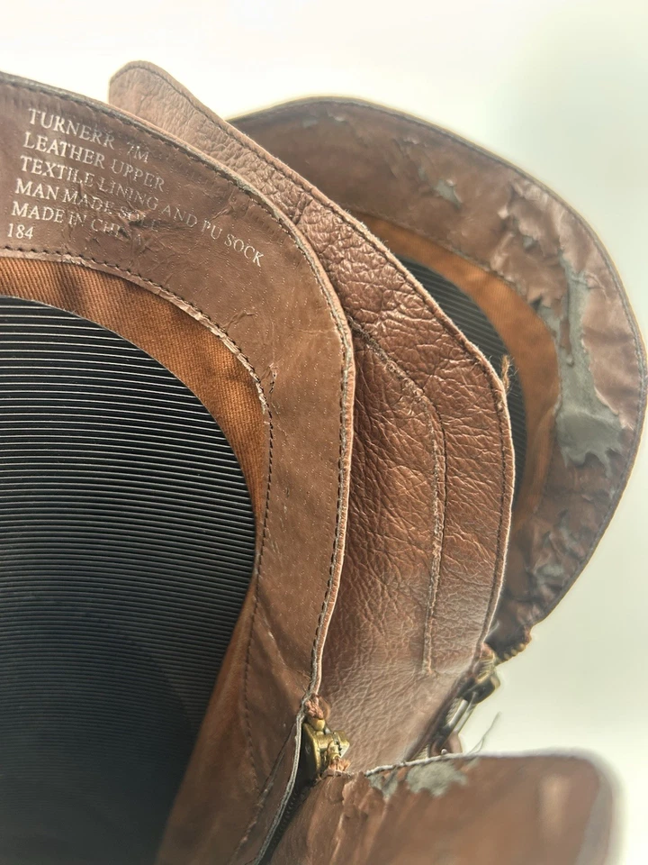 Steve Madden Women's Turnerr Leather Tall Boots 7 Brown Tassel Western Equest - Image 4 of 4