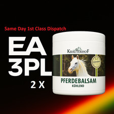 2 × 500ml Krauterhof Horse Balm – Cooling & Revitalizing Gel with Herbal Extract