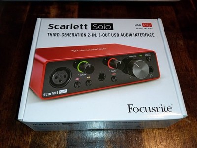 Focusrite Scarlett Solo 3rd Generation USB Audio Interface Focusrite Scarlett Solo 3rd Generation USB Audio Interface