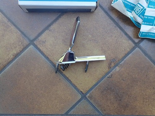 1975 Oldsmobile Cutlass header panel ornament assembly, NOS! 231793 hood - Picture 7 of 8