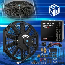 12" High Performance 12V Slim Electric Radiator Cooling Fan+Relay Assembly Kit