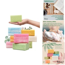Luxurious 8-Bar Variety Pack of 6.6 OZ Triple Milled Organic Soaps
