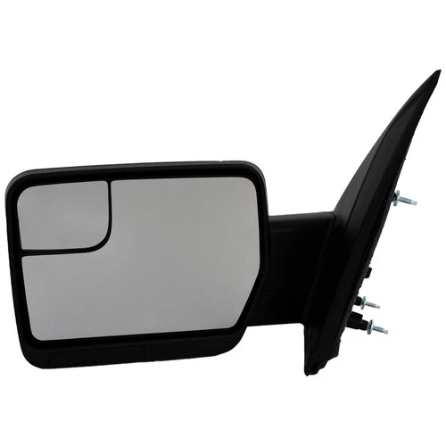 Mirror For 2009-2014 Ford F-150 Front Driver Side Manual Folding Textured Black