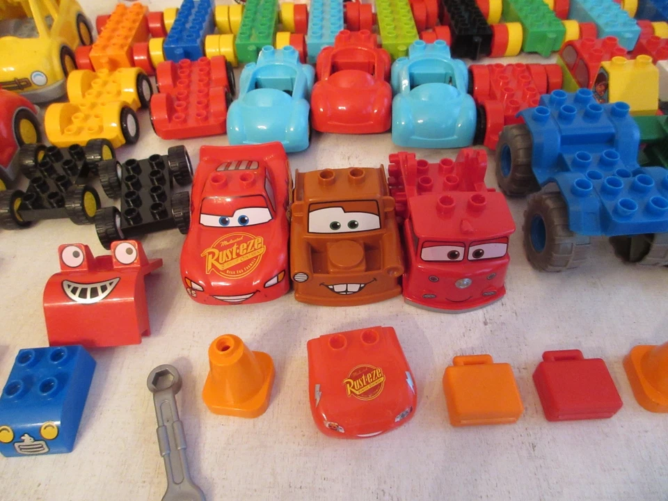 Lote de brinquedos Lego Duplo Disney Cars pacote de brinquedos creche pré-escolar - Imagem 2 de 4