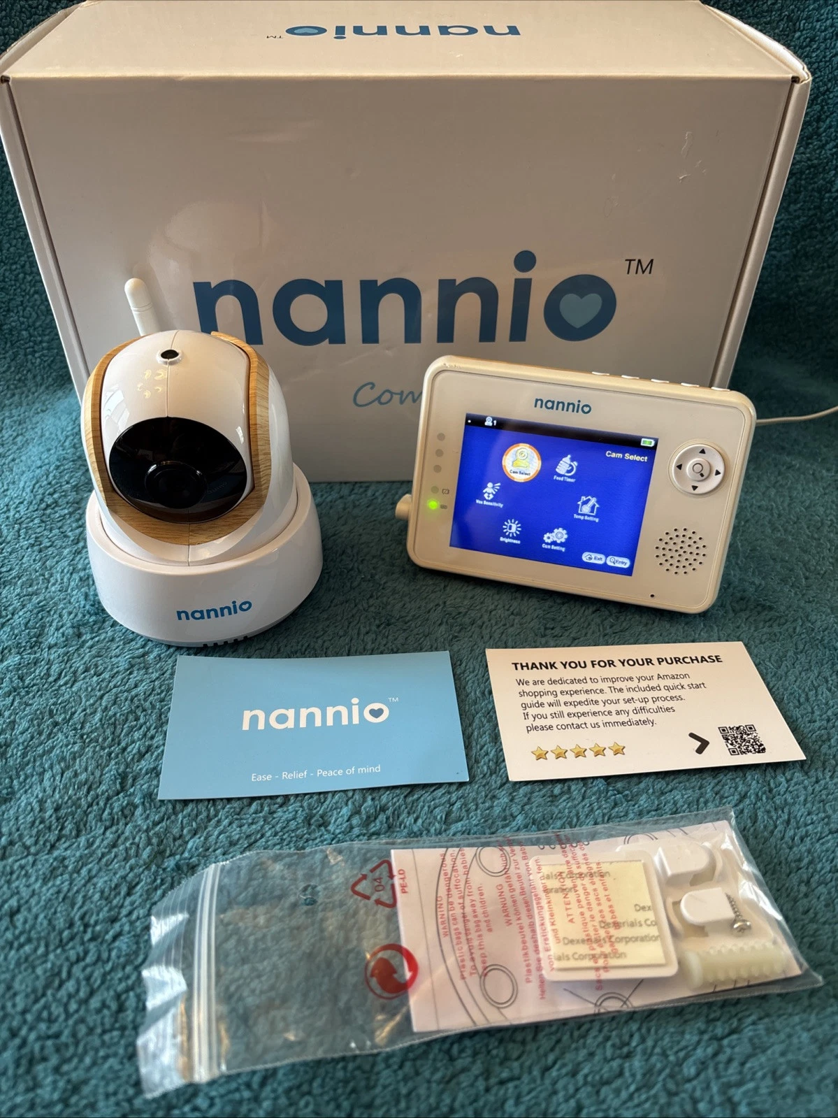 Nannio Baby Monitor with Camera Pan/Tilt, 2-Way Talk, Temperature Sensor Music
Opens in a new window