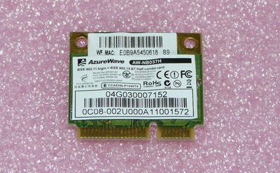 Azurewave AW-NB037H Mini PCIe Karte WLAN WiFi 802.11n ASUS G53S N75S U30S U30SD