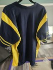 Nike Michigan Wolverines V-Neck Short Sleeve Shirt Navy/Yellow Size L — photo 2